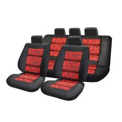 Set huse auto Umbrella Premium Lux 11 Piese Rosu 
