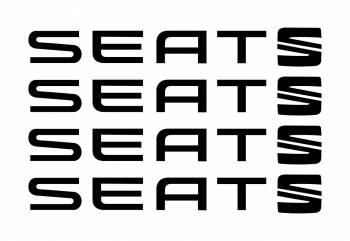 Set stickere manere Seat sticker decorativ culoare neagra 