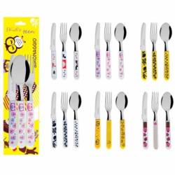Set tacamuri copii 3 piese SIMONAGGIO KIDS BABY cu maner decor plastic MN015555 
