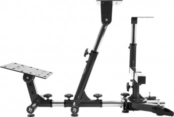 Simulator Racing Arozzi Velocita-Black Universal Complet ajustabil Suport pentru volan pedale si schimbator de viteze
