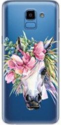 Skin Samsung Galaxy J6 2018 Lemontti Silicon Art Watercolor Unicorn 
