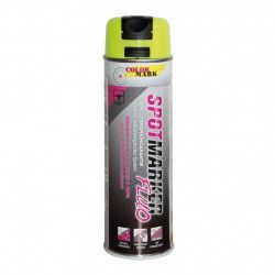 Spray fluorescent pentru marcaje rutiere si industriale Colormark 500ml galben 