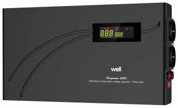 Stabilizator automat de tensiune cu releu 2000VA orizontal Well 