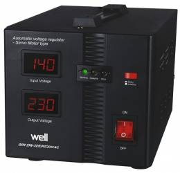 Stabilizator automat de tensiune cu servo motor Secure 2000VA Well
