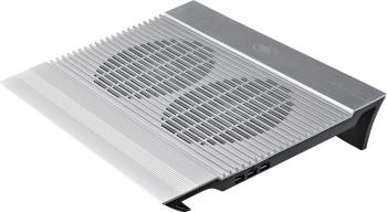 Stand Racire DeepCool N8 17inch 4xUSB Hydro Bearing Aluminiu Argintiu
