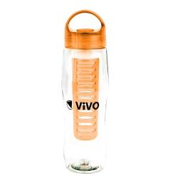 Sticla cu filtru pentru infuzii portocaliu 750 ml Vivo 