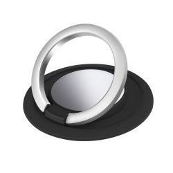 Suport adeziv pentru telefon tip ring holder negru 