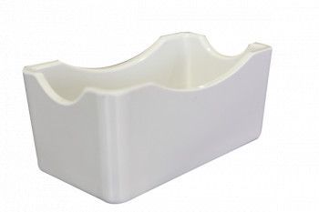 Suport dreptunghiular melamina RAKI pliculete zahar 6 5x12x5cm alb 
