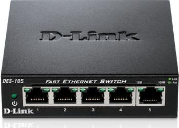 Switch D-Link DES-105 5 porturi Fast Ethernet 