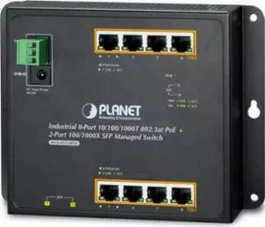 Switch Planet Industrial WGS-4215-8P2S 8-Port Gigabit PoE + 2-Port SFP