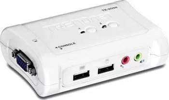 Switch KVM Trendnet TK-209K 2-Port USB Kit with Audio