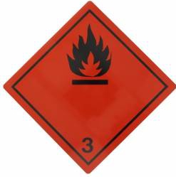 Tablita placa avertizare marcaj ADR 3 Cargoparts 