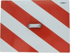 Tablita placa reflectorizanta avertizareinformare cu LED alb 40x30 cm Cargoparts 