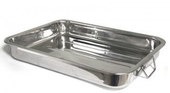 Tava inox dreptunghiulara pentru copt 55x38xh7cm 