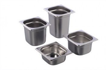 Tava inox gastronorm RAKI GF GN 1/6 65mm 