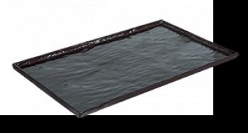 Tava melamina servire dreptunghiulara RAKI BLACK 32 5x53x1cm 