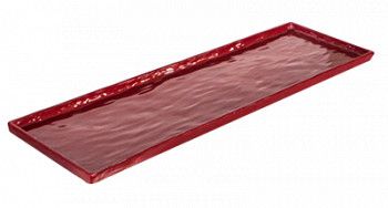 Tava melamina servire dreptunghiulara RAKI RED 16 3x53x1cm 