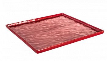 Tava melamina servire dreptunghiulara RAKI RED 32 5x26 5x1cm 