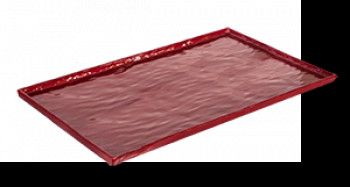 Tava melamina servire dreptunghiulara RAKI RED 32 5x53x1cm 