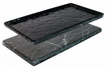 Tava servire dreptunghiulara din melamina MARBLE 17 7x32 5x1cm 