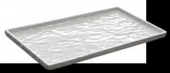 Tava servire dreptunghiulara melamina RAKI 32 5x17 7x1cm alba