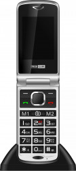 Telefon mobil MaxCom Comfort MM831 Single Sim 3G Silver Black + stand incarcare