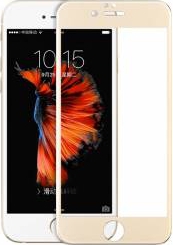 Tempered glass Hoco cu rama din otel inoxidabil pentru iPhone 66s plus gold 