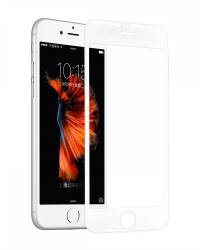 Tempered glass Hoco cu rama din ploicarbonat alb pentru iPhone 66s plus