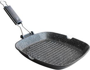 Tigaie grill ANTIK ARS 26x26x3 5cm strat non-aderent MARMORATA 