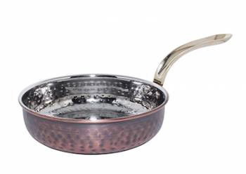 Tigaie cu relief RAKI ANTIQUE din inox cu strat cupru 18x4 5cm 900ml 