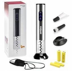 Tirbuson electric amXea Inox reincarcabil accesoriu taiat folie aerator dop pompa vid acumulatori 