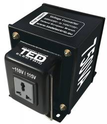 Transformator convertor 230-220V la 110-115V 750VA reversibil TED Electric