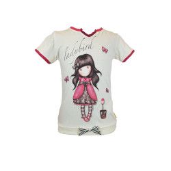 Tricou copii Gorjuss - Ladybird bumbac crem 6 ani