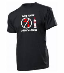 Tricou personalizat negru model Drink Alcohol 