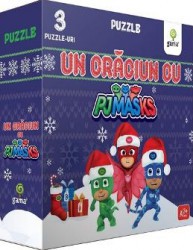 Un Craciun cu Pj Masks 3 puzzle-uri 