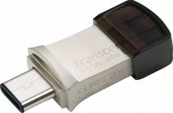 USB Flash Drive Transcend JetFlash 890 64GB USB 3.1 + Type-C Silver