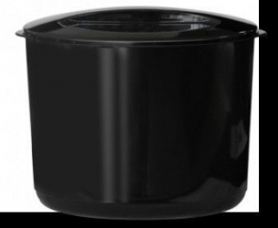 Vas cu capac pentru gheata raki acril cu pereti dubli 10l negru