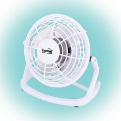 Ventilator de birou 2.5W incarcare USB 4 palete alb Home 