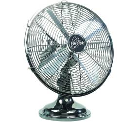 Ventilator de masa cromat UTAH cu oscilare 3 viteze 30cm 35W FARLELEK FRANCE 