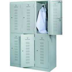 Vestiar metalic cu 6 usi 118.5x50x194.5 cm LxlxH CEHA 