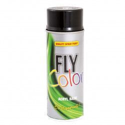 Vopsea spray decorativa Fly Color negru lucios RAL 9005 400ml
