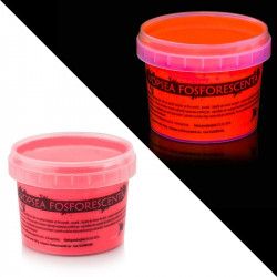 Vopsea glow in the dark fosforescenta care lumineaza roz 30 ml