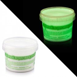 Vopsea glow in the dark fosforescenta luminescenta transparenta care lumineaza verde 100 ml 