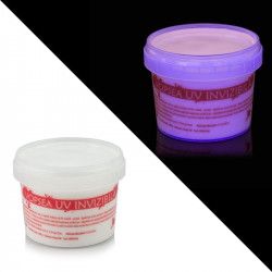 Vopsea invizibila fluorescenta reactiva UV transparenta rosie 30 ml 