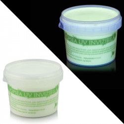 Vopsea invizibila fluorescenta reactiva UV transparenta verde 100 ml 