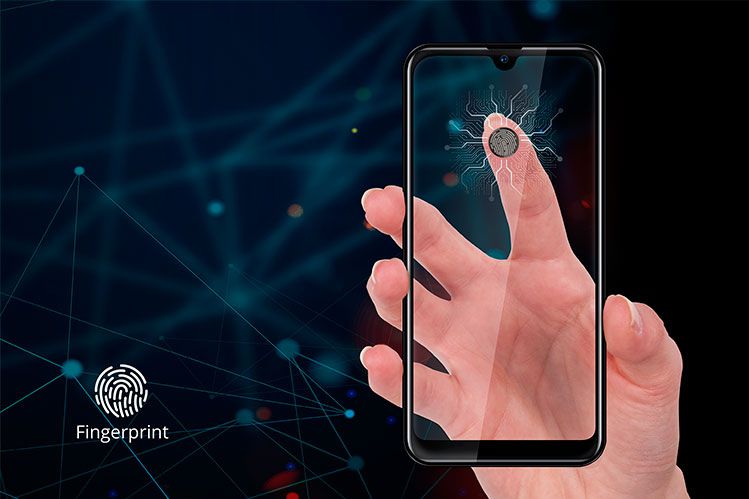 Smartphone cu cititor de amprenta Smartphone cu cititor de amprenta