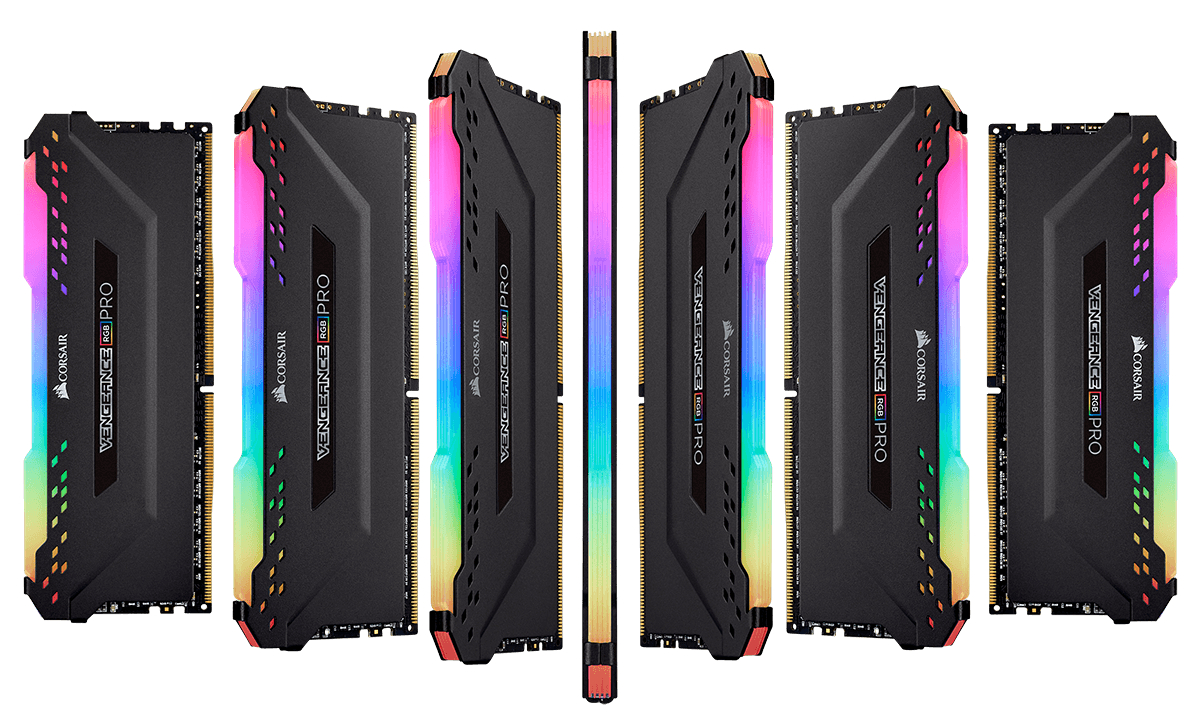 Kit RAM Corsair DDR4 64GB 3200MHz CL16 4X16GB RGB VENGEANCE PRO