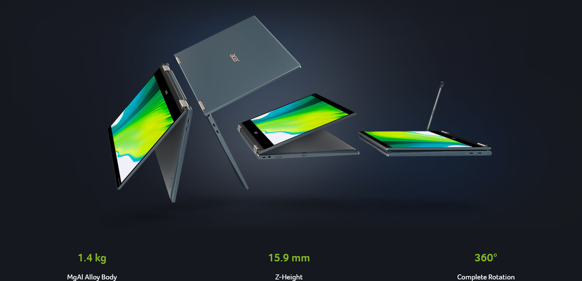 imagine ultrabook acer 14 spin 7 sp714-61na fhd qualcomm