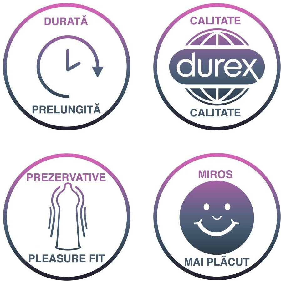 Prezervative DUREX Mutual Pleasure 3 Buc Prezervative din Latex ...