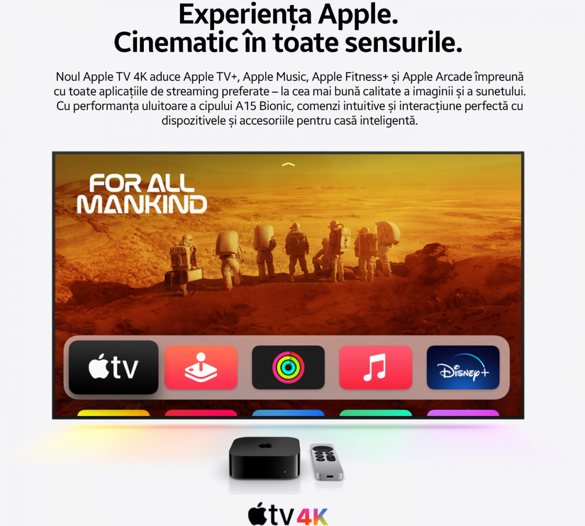 Mediaplayer Apple TV 4K 2022 64GB Wi-Fi Negru